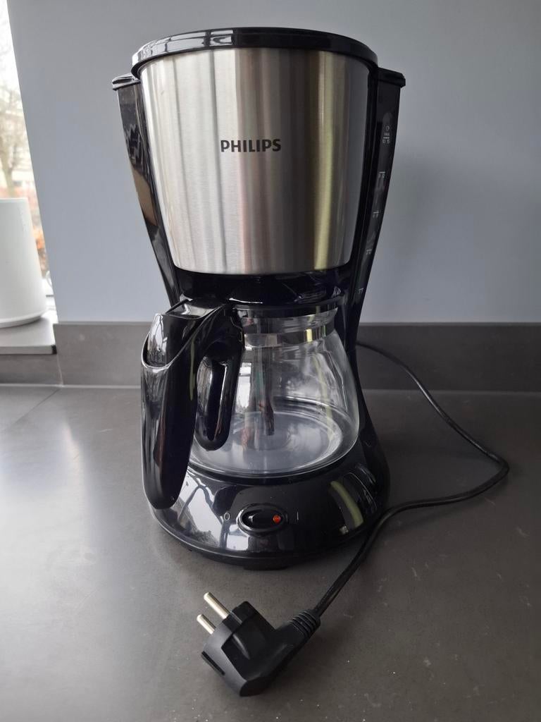 Philips HD7462 Koffiezetapparaat - Zwart/RVS, Witgoed en Apparatuur, Koffiezetapparaten, 10 kopjes of meer, Koffiemachine, Gemalen koffie