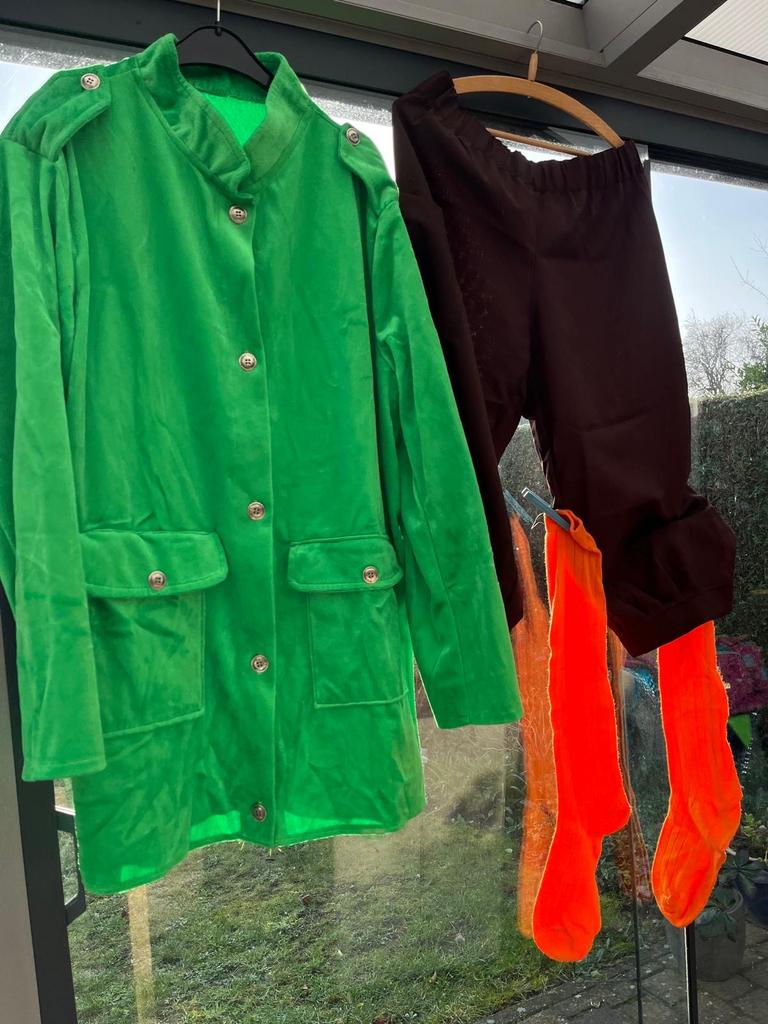 Carnavalskostuum Jagers Thema, Kleding | Dames, Carnavalskleding en Feestkleding, Zo goed als nieuw, Kleding, Carnaval, Maat 38/40 (M)