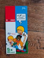 Postzegelmapje Vijf van Sjors & Sjimmie PTT Post, Ophalen of Verzenden