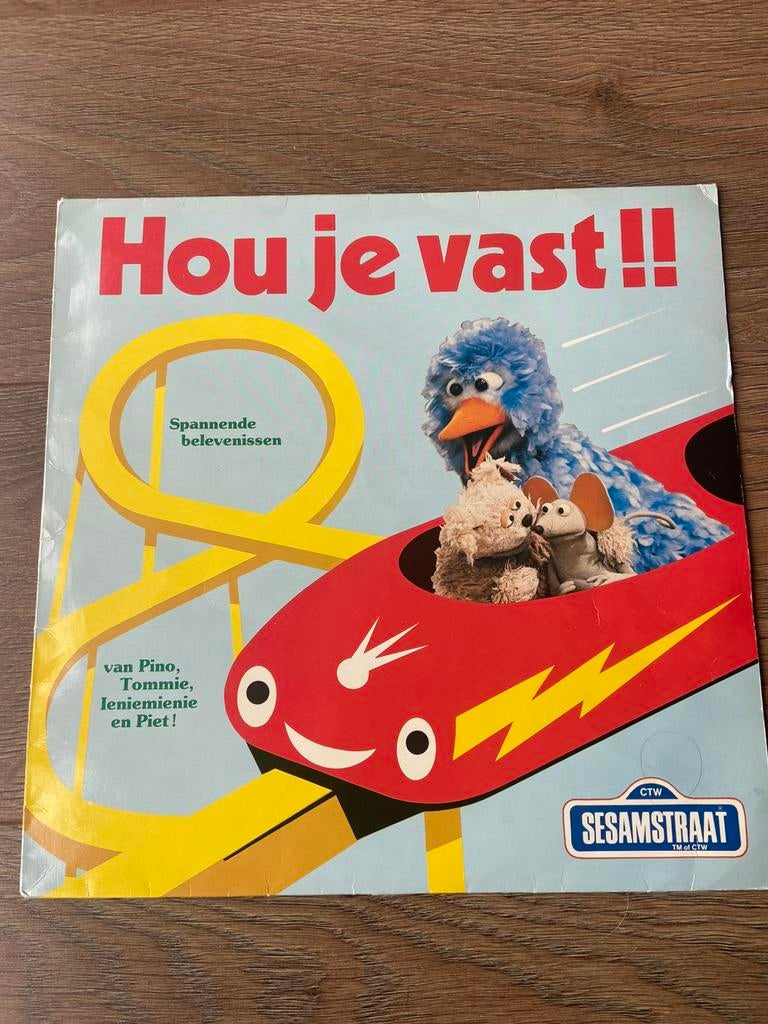 Vinyl lp sesamstraat Hou je vast, Cd's en Dvd's, Vinyl | Kinderen en Jeugd, Ophalen, Gebruikt, Muziek, 6 tot 9 jaar