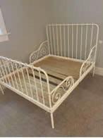 Ikea meegroeibed Minnen, Kinderen en Baby's, Kinderkamer | Bedden, Ophalen, 70 tot 85 cm, Zo goed als nieuw, Lattenbodem