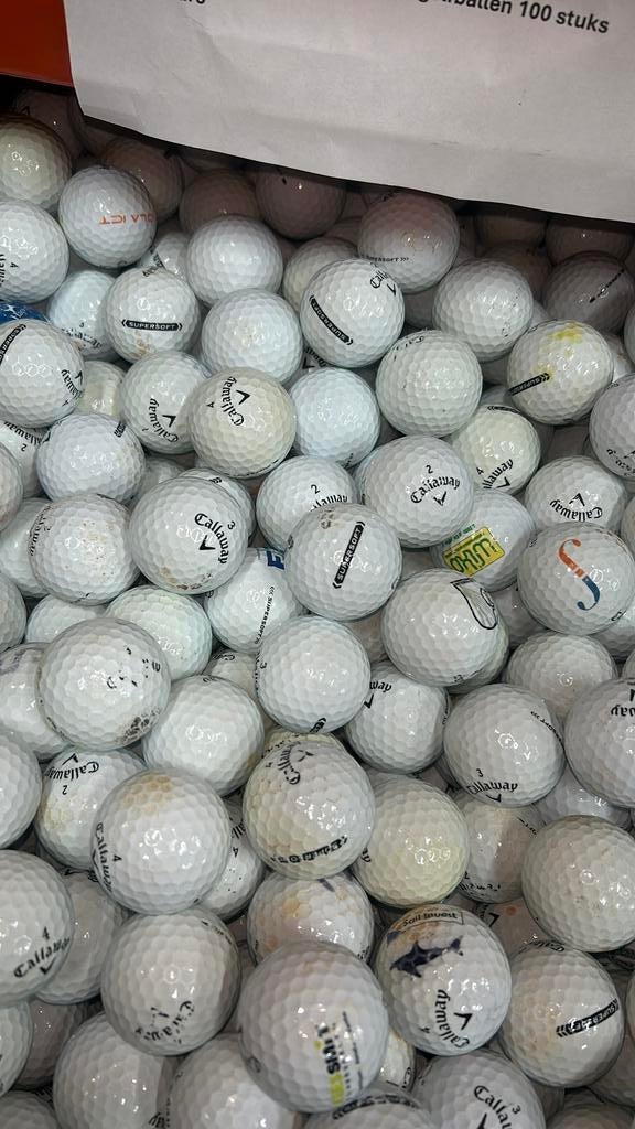 100 Stuks Callaway Supersoft Golfballen, Sport en Fitness, Golf, Ophalen of Verzenden, Zo goed als nieuw, Bal(len), Callaway
