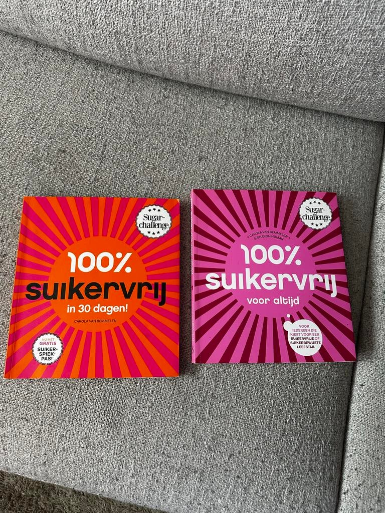 100% Suikervrij boeken (2 stuks), Ophalen of Verzenden, Zo goed als nieuw, Dieet en Voeding