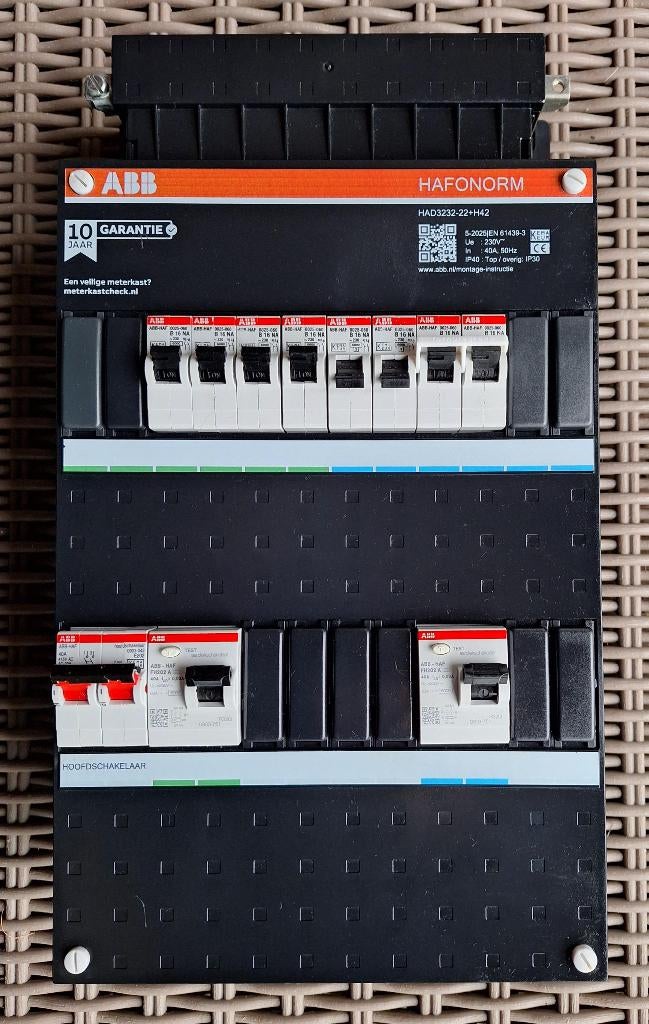 ABB Hafonorm Fornuisgroep meterkast groepenkast stoppenkast, Ophalen of Verzenden, Zo goed als nieuw, Overige typen