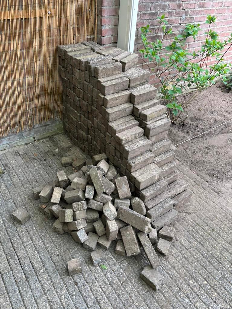 Terras klinkers, Tuin en Terras, Ophalen, Gebruikt, Overige materialen