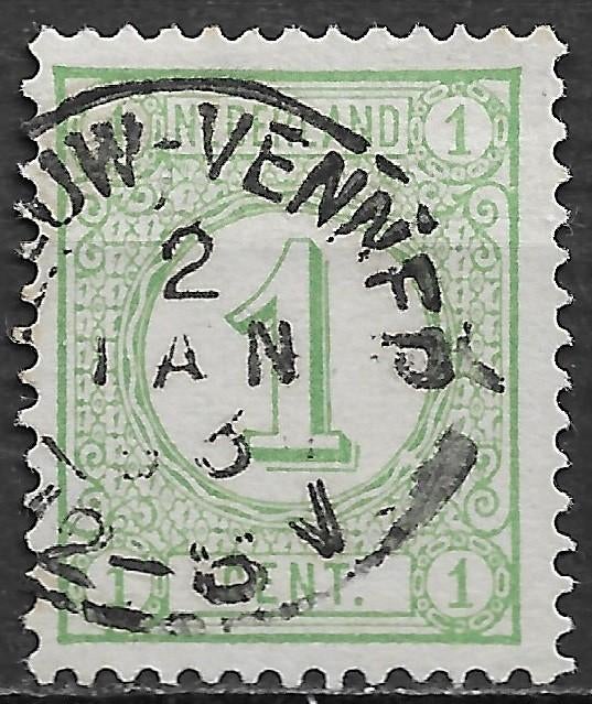 78. nederland nvph 31 KR stempel LEEUW-VENNEP, Ophalen of Verzenden, T/m 1940, Gestempeld