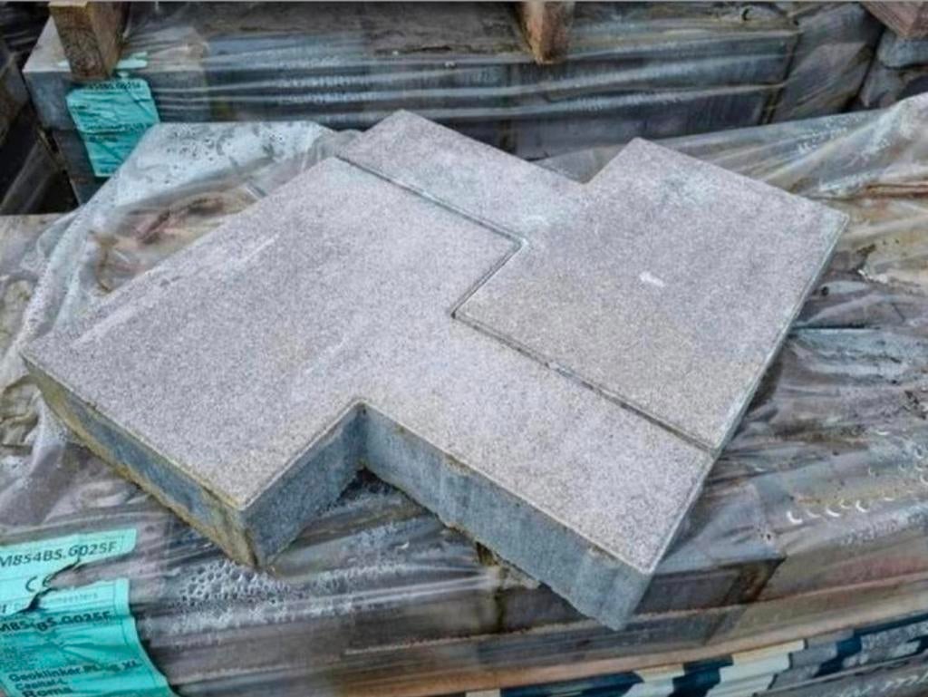 174m T klinkers grijs nuance bestrating erfverharding s-part, Klinkers, Nieuw, Ophalen of Verzenden, 10 m² of meer