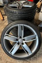 Originele Audi A3/S3 Wing velgen 19 inch Continental banden, Gebruikt, Banden en Velgen, 235 mm, Personenwagen