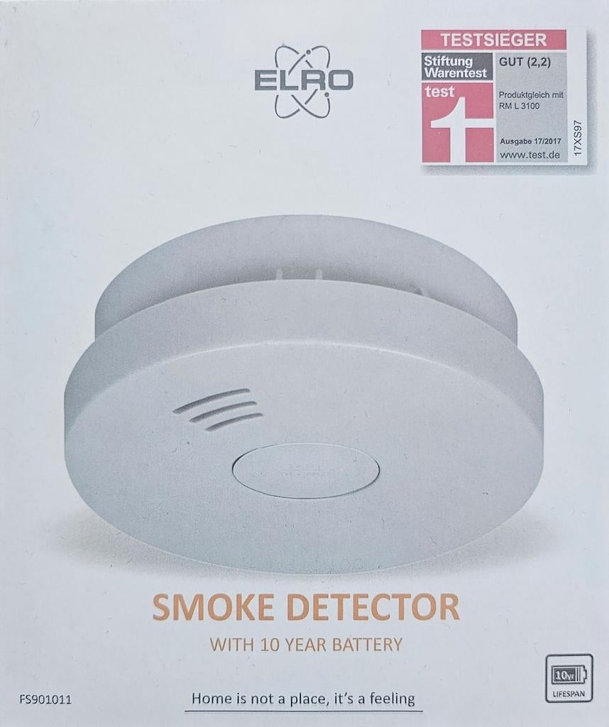 ELRO FS9010 rookmelder  - Nieuw in doos!, Ophalen, Nieuw, Detector, Sensor of Melder, Rook