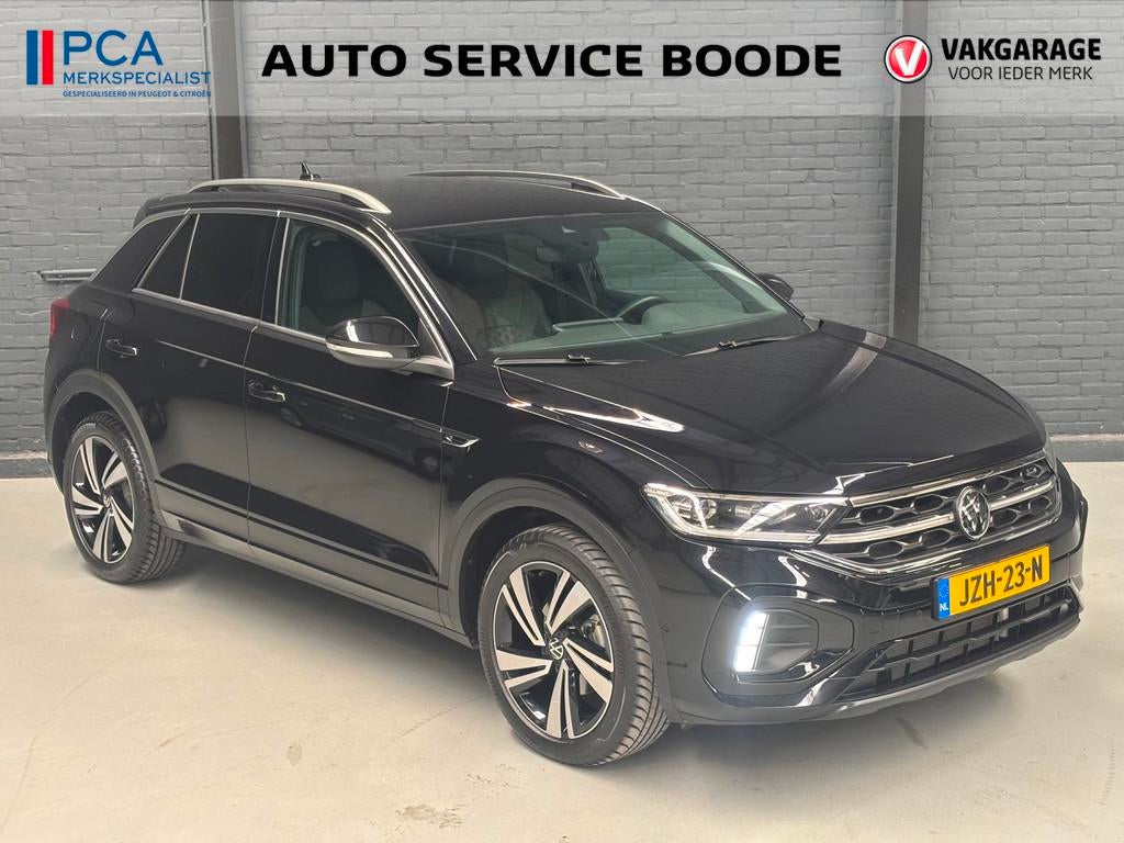 Volkswagen T-ROC 1.5 TSI R-Line Edition automaat - 3x R-Line, Auto's, Volkswagen, Euro 6, 4 cilinders, Leder en Stof, Zwart