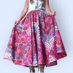 Geweldige swing of cirkelrok recycled materiaal mt 38/44, Maat 38/40 (M), -, Ophalen of Verzenden, Zo goed als nieuw