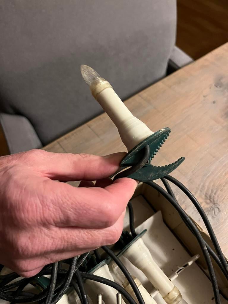 Kerstverlichting voor buiten / kaarslampjes, Diversen, Kerst, Ophalen of Verzenden, Gebruikt