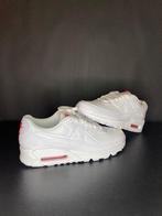 NIKE AIR MAX 90 WHITE LIGHT CRIMSON - maat 42, Kleding | Heren, Schoenen, Nike air max, Wit, Nieuw, Ophalen of Verzenden