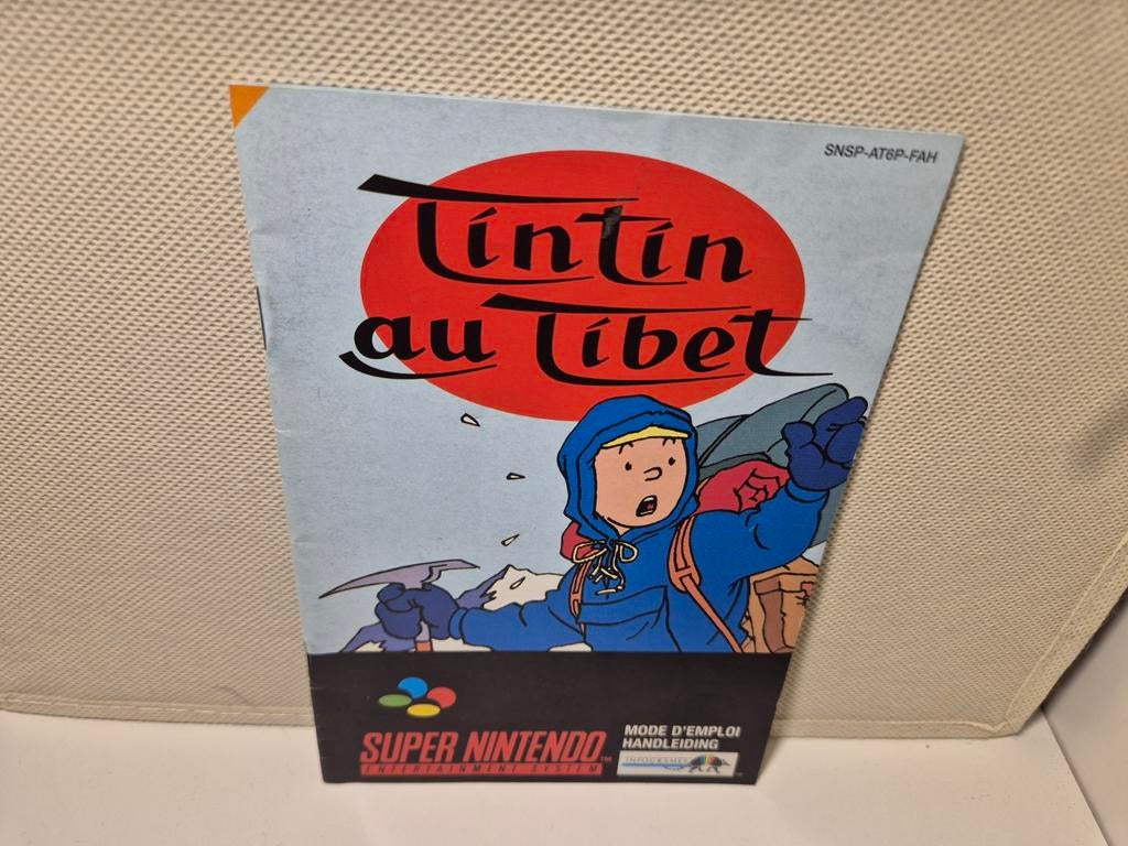 Boekje van TinTina au Tibet Kuifje in Tibet SNSP AT6P FAH, Spelcomputers en Games, Games | Nintendo Super NES, 1 speler, Ophalen of Verzenden
