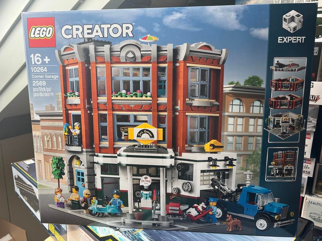 Lego Creator Expert 10264 Corner Garage - Nieuwstaat, Kinderen en Baby's, Speelgoed | Duplo en Lego, Ophalen of Verzenden, Zo goed als nieuw