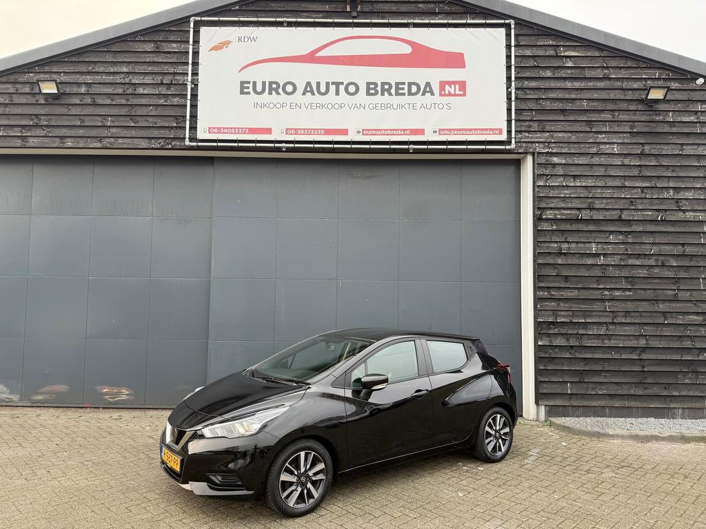 Nissan Micra 1.0L Acenta, Auto's, Nissan, Voorwielaandrijving, Gebruikt, Zwart, Handgeschakeld