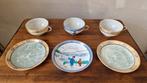 Set van 3 porseleinen kopjes en schotels, Antiek en Kunst, Antiek | Porselein, Ophalen