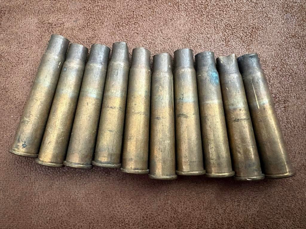 10 messing hulzen, 303 Enfield gemerkt 'AI59', Verzamelen, Ophalen of Verzenden, Overige soorten, Overige gebieden, Hulzen of Bodemvondsten