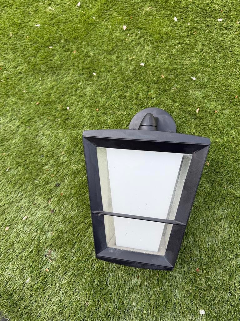 Philips Hue Econic Buiten Wandlamp - Smart Verlichting, Tuin en Terras, Buitenverlichting, Gebruikt, Wandlamp, Aluminium, Minder dan 50 watt