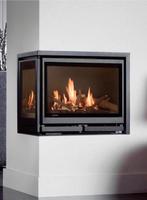 Wanders Square 60 gas, hoek LINKS inzet showmodel -71%, Ophalen, Inbouwhaard, Gashaard