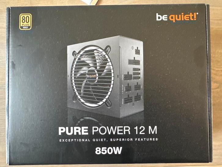 Be Quiet Pure Power 12M 850W Voeding, Computers en Software, Interne voedingen, Zo goed als nieuw, Ophalen of Verzenden