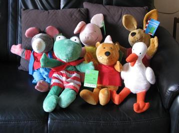 Kikker & Vriendjes. Handpoppen. { 6 stuks } [ NIEUW ] beschikbaar voor biedingen