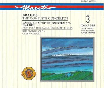 BRAHMS Complete concertos 3 - CD BARENBOIM STERN ZUKERMAN beschikbaar voor biedingen