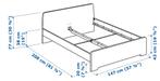 Ikea Askvoll bed wit 140x200cm, Ophalen, Wit, Tweepersoons, 140 cm