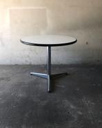 Vintage castelli eettafel chroom rond blad Amsterdam belgie, Ophalen of Verzenden