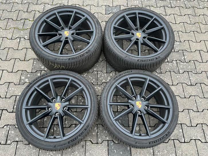 Orig 20 21 inch Porsche 911 992 Carrera S 4S Winterset zwart, Auto-onderdelen, Banden en Velgen, Banden en Velgen, Winterbanden