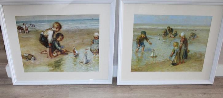 NIEUW 2 lijsten schilderij lijst fotolijst + prent Blommers, Huis en Inrichting, Woonaccessoires | Lijsten, Nieuw, Hout, Ophalen of Verzenden