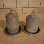 Metalen waterbak 5L, Dieren en Toebehoren, Pluimvee | Toebehoren, Ophalen of Verzenden, Gebruikt, Drinken en Voederen