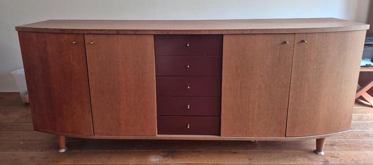 dressoir met 4 deuren en 5 lades kersen & tv-meubel en meer, Huis en Inrichting, Kasten | Dressoirs, Gebruikt, 200 cm of meer