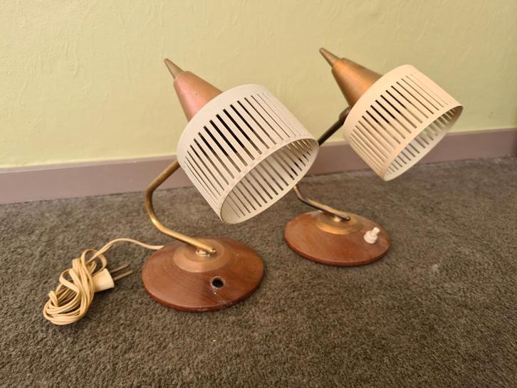 Vintage lampjes nachtkastje, Verzamelen, Retro, Huis en Inrichting, Ophalen of Verzenden