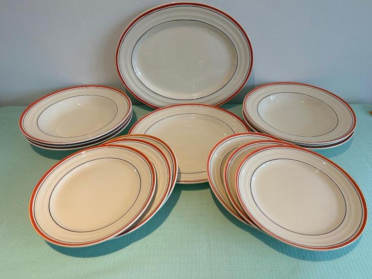 Boch la Louviere Art Deco servies, Antiek en Kunst, Antiek | Servies compleet, Ophalen