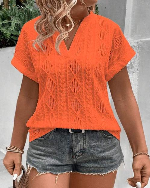 Top Anoek Oranje (44 tm 52) ** NIEUW **, Kleding | Dames, Grote Maten, Nieuw, Shirt of Top, Oranje, Verzenden