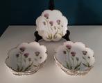 Elf Rosenthal antieke gebakbordjes met distel en goudrandje, Ophalen of Verzenden