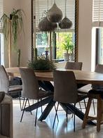 Goossens ZACHT leren stoelen, Huis en Inrichting, Stoelen, Gebruikt, Overige kleuren, Leer, Ophalen of Verzenden