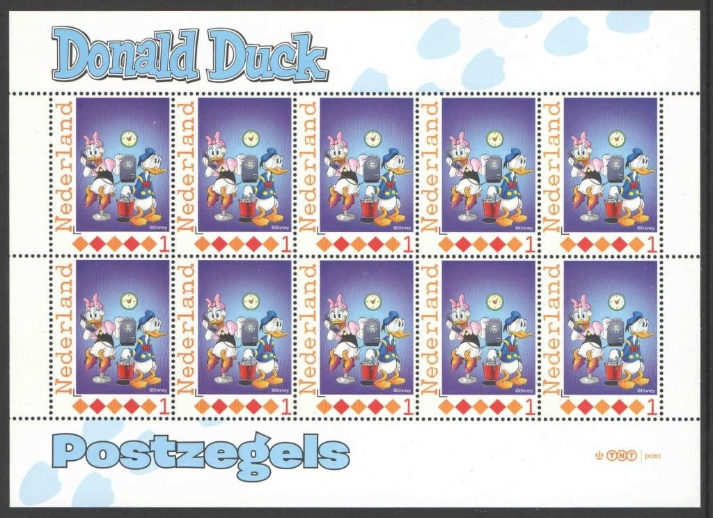 Postzegels Donald Duck, Ontdek Duckstad: Vel 18, Postzegels en Munten, Ophalen of Verzenden, Na 1940, Postfris
