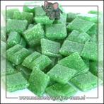 Glasmozaiek steentjes Basic Line | 1cm Mini Leaf Green, Hobby en Vrije tijd, Knutselen, Verzenden, Nieuw, Materiaal