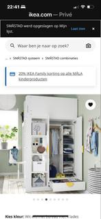 Ikea Smastad Hoogslaper met Bureau en Kast, Ophalen of Verzenden, Zo goed als nieuw, Minder dan 90 cm