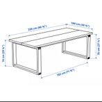 Good as new IKEA morbylanga table and teodores chairs, Huis en Inrichting, Tafels | Eettafels, Ophalen, 100 tot 150 cm, Teakhout