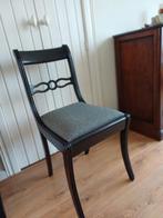 4 Eetkamerstoelen met fraaie rugleuning, Huis en Inrichting, Stoelen, Ophalen, Overige kleuren, Stof