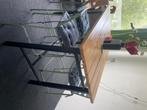 Hoge eettafel met stoelen, Huis en Inrichting, Tafels | Eettafels, 100 tot 150 cm, Gebruikt, Rechthoekig, Vier personen