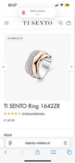 Ti sento ring nieuw 16,5, Sieraden, Tassen en Uiterlijk, Ringen, Nieuw, Ophalen of Verzenden, Kleiner dan 17, Dame