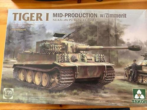Takom tiger 1, Hobby en Vrije tijd, Modelbouw | Figuren en Diorama's, Nieuw, 1:35 tot 1:50, Ophalen of Verzenden