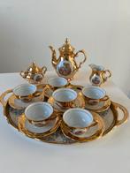 BAVARIA 24 K servies compleet set /theeservies met dienblad, Antiek en Kunst, Antiek | Servies compleet, Ophalen of Verzenden