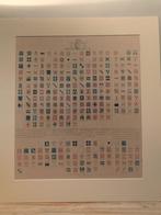 Wapenkaart hof van Gelre, Zutphen, kaart met namen en wapens, Antiek en Kunst, Ophalen