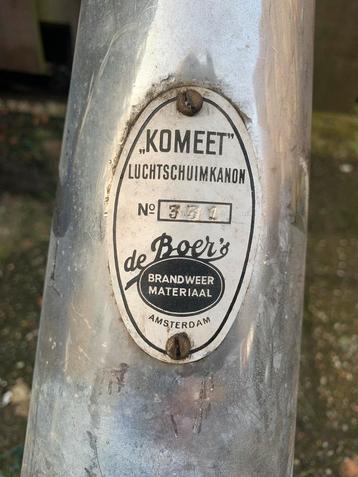 Oude Brandweer Luchtschuimkanon "Komeet" Amsterdam beschikbaar voor biedingen