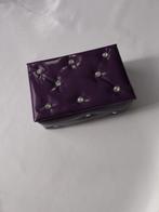 Paars sieraden kistje, Ophalen of Verzenden, Overige materialen, Overige typen